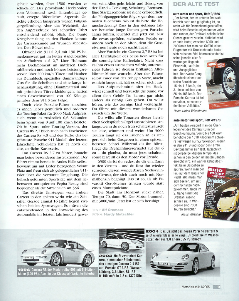 #13822 - Motor Klassik Sonderdruck ausgabe 1/2005