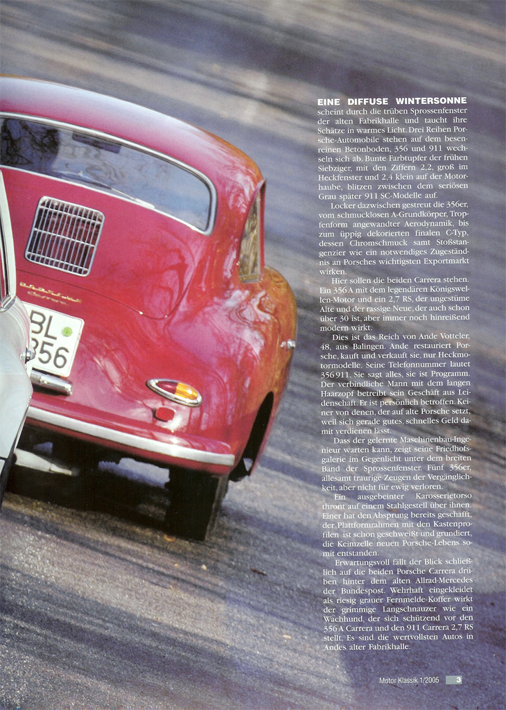 #13829 - Motor Klassik Sonderdruck ausgabe 1/2005