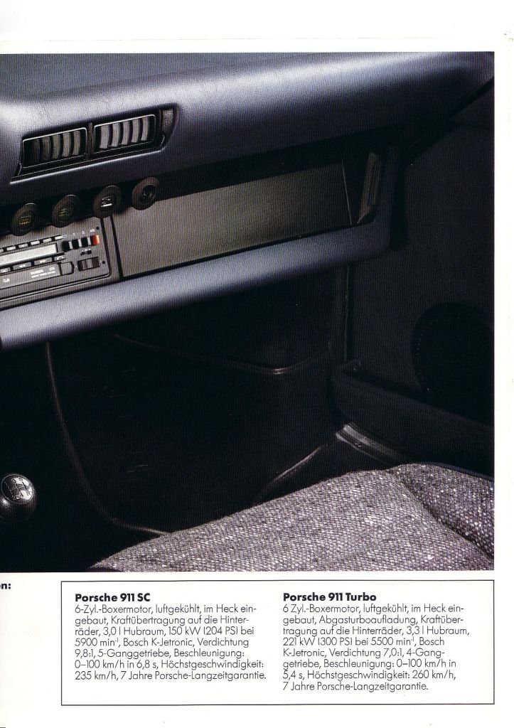 #1535 - Technische Daten 911 SC / Turbo #1535 - Technische Daten 911 SC / Turbo