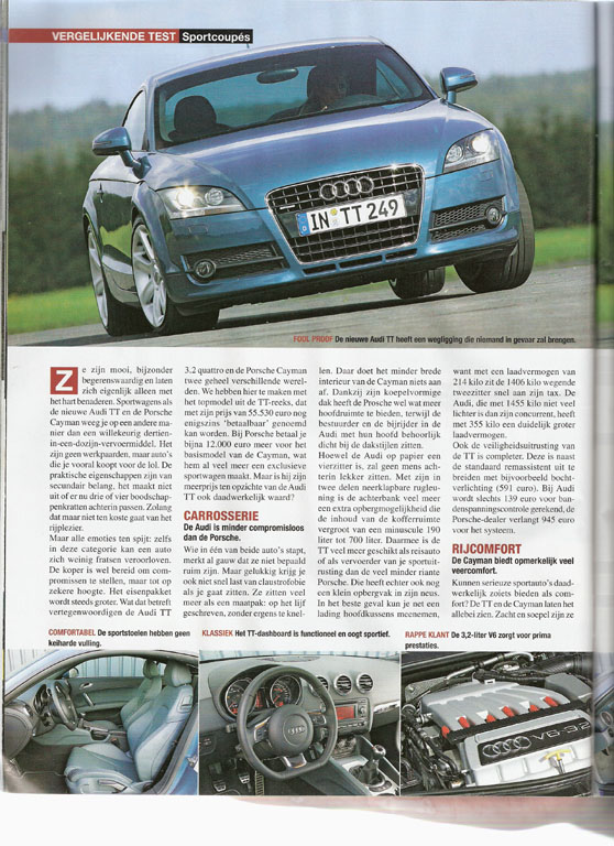 #22084 - Porsche Cayman vs. Audi TT 3.2 Quattro