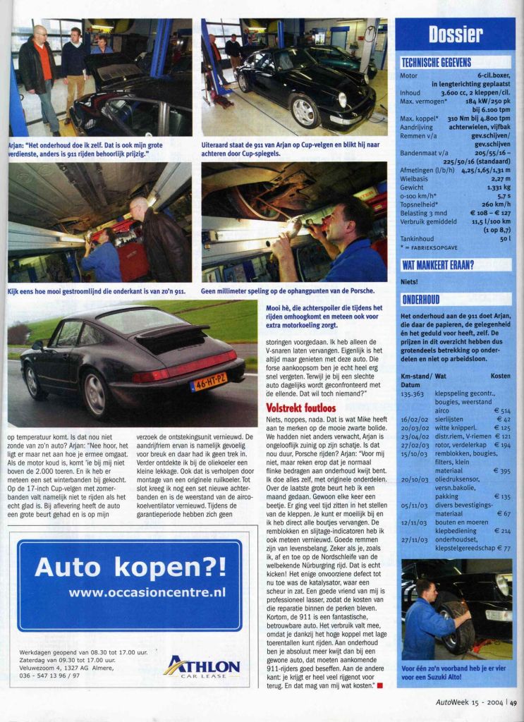 #2619 - Artikel in Autoweek over Klokje rond