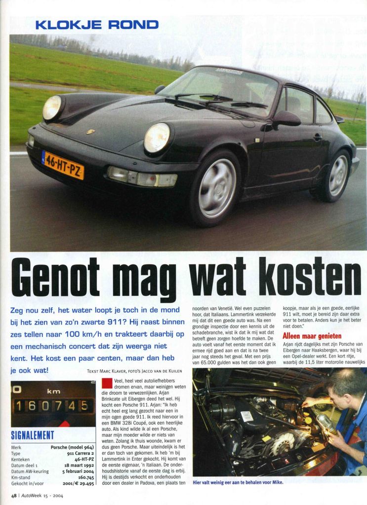 #2620 - Artikel in Autoweek over Klokje rond