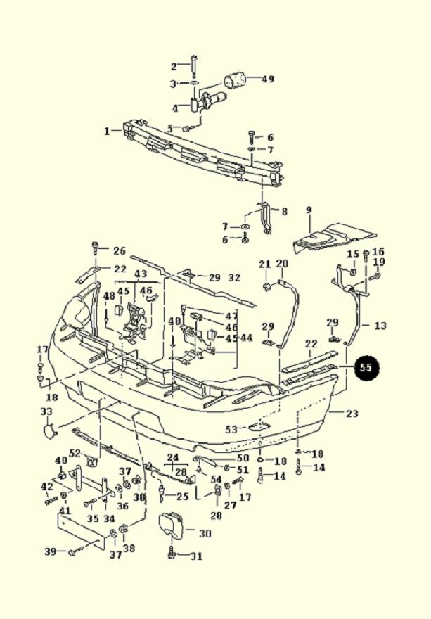 #5909 - 993 Bumper rear