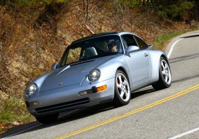 2. 993 Targa on the road.JPG